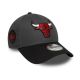 New Era 9FORTY NBA Chicago Bulls Sidepatch Charcoal Cap - 60758984