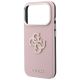 6. Guess Grained & Big Resin Logo Case for iPhone 18 Pro / 17 Pro - Pink
