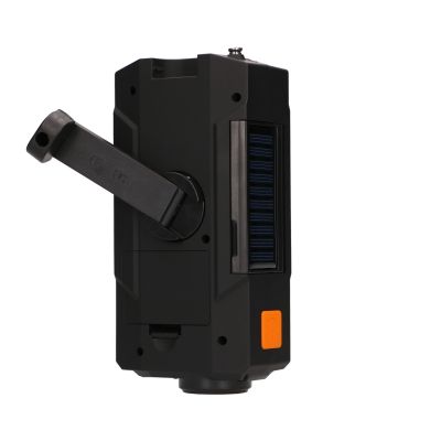 10. Extralink Solar Emergency Radio with Crank Dynamo Powerbank 4000mAh with SOS Flashlight SR-4000 Portable Analog Black, Orange