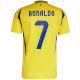 3. adidas Al Nassr FC 24/25 Ronaldo Home Men's Jersey, Yellow, JP0459