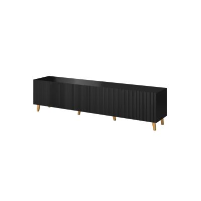 TV cabinet PAFOS 200x40x52 black matt