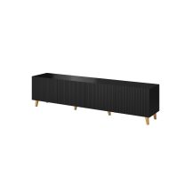 TV cabinet PAFOS 200x40x52 black matt