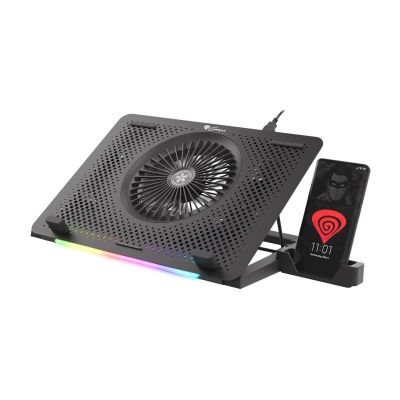 14. Genesis Oxid 450 RGB 15.6" laptop cooling pad with fan, backlight, 2 USB
