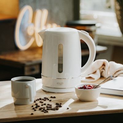 8. Electric kettle ADLER AD 1385w white