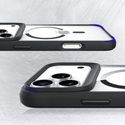 3. 3mk Satin Armor MagCase for iPhone 17 Pro Max - Transparent Black
