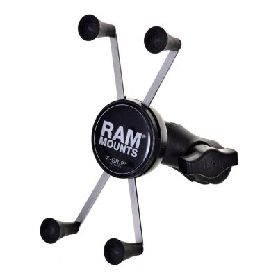 2. RAM MOUNT X-Grip™ holder mounted in the RAM-B-176-A-UN10U shaft