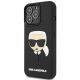 2. Karl Lagerfeld KLHCP14LKH3DBK iPhone 14 Pro 6.1 "black / black hardcase 3D Rubber Karl`s Head