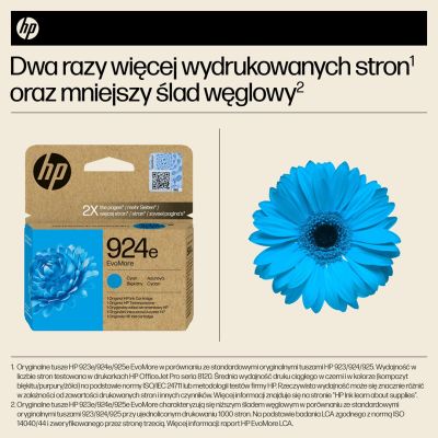 11. HP Original Cyan Ink 924e EvoMore