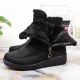 12. Insulated snow boots with a zipper NEWS W EVE377A black