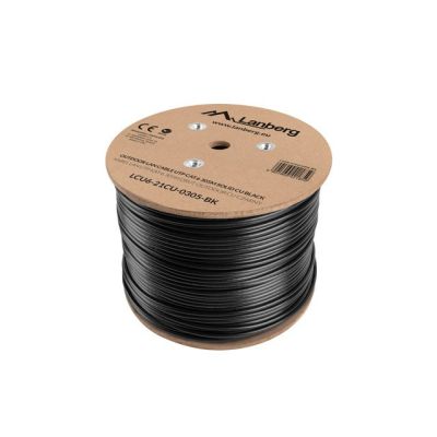 8. Lanberg LCU6-21CU-0305-BK external network cable (UTP; 305m; cat. 6; black)