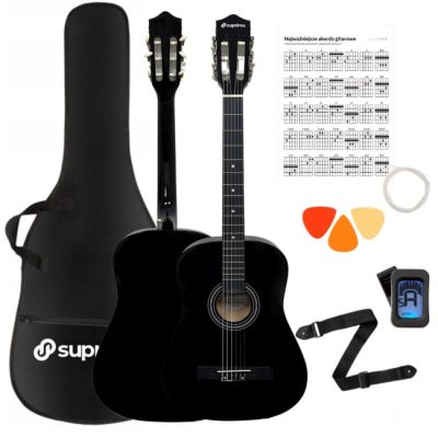 16. SUPRIMO CGS1 BK - 4/4 classical guitar, black