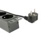 4. GEMBIRD 19-inch Rack Power Strip PDU EG-PDU-014-F, 1U, 16 A, 8 French Sockets, Schuko Plug, 3 m Cable