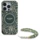 2. Guess IML Flowers Allover Electro With Pearl Strap MagSafe case for iPhone 16 Pro Max - green