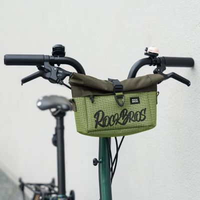3. Rockbros W020-1 Foldable Handlebar Bicycle Bag - Green