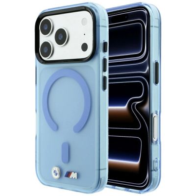 BMW M IML Frosted Metal Logo & Trims MagSafe Case for iPhone 17 Pro Max / 18 Pro Max - Blue