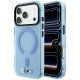 BMW M IML Frosted Metal Logo & Trims MagSafe Case for iPhone 17 Pro Max / 18 Pro Max - Blue