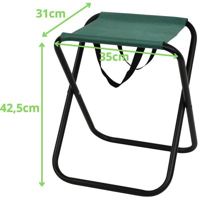 7. FISHING CHAIR CAMPING FOLDING STOOL WITH HANDLE REDCLIFFS GREEN