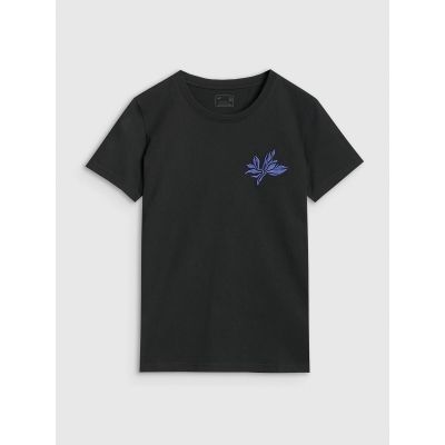 5. Women's regular printed T-shirt 4F 4FRSS25TTSHF2693-20S