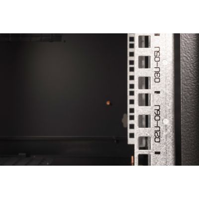 7. Digitus Unique 19" 7U 600x600 wall-mounted network cabinet, glass door, black, undivided, assembled, 100kg