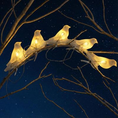15. SOLAR LAMP GARLAND GARDEN PARTY LIGHT BIRDS 5LED