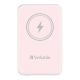 9. Verbatim Charge 'n' Go Lithium Polymer (LiPo) 5000 mAh Wireless Charging Pink
