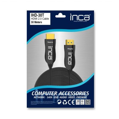 10. Inca IHD-30T HDMI Cable 30m HDMI Type A (Standard) Black