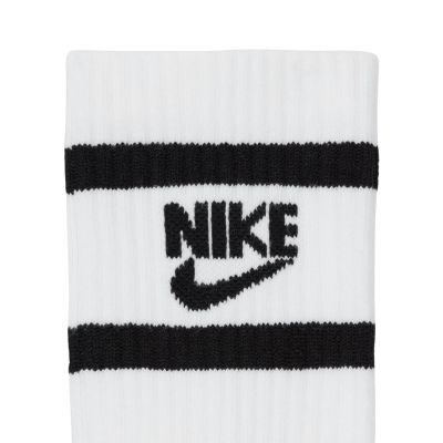 3. Nike Everyday Cush Crew Youth 6PR Socks, White, Grey, Black CK7302 901