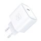 2. 3mk Rayo Charger 20W PD3.0 PPS USB-C Wall Charger + USB-C / USB-C 3A 60W Cable - White