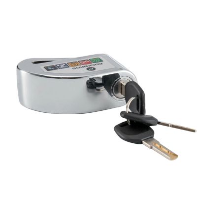 2. Rockbros LBAYG8308 Bike Lock with Alarm and Disc Lock - Orange