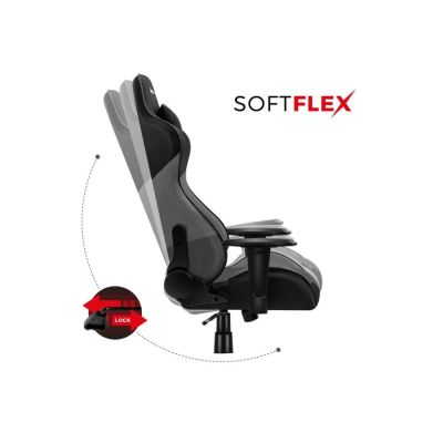 30. Huzaro Force 6.2 Grey Mesh Gaming Chair