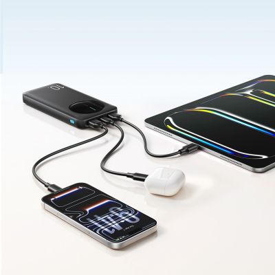 13. Joyroom JR-PBF12 Pro Powerbank 22.5W 10000mAh with Digital Display 2x USB-A 1x USB-C - Black