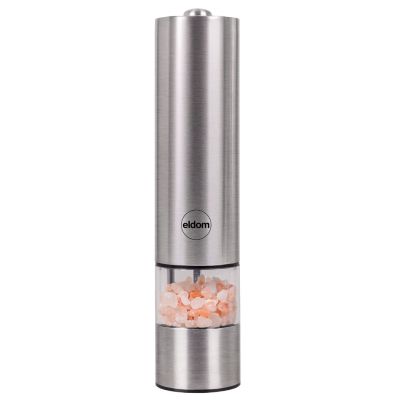 9. ELDOM ELECTRIC PEPPER AND SALT GRINDER MP24 GRIND SILVER