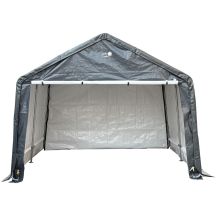 GARDEN GARAGE PAVILION 3.50x3.50x2.60M GRAY SASKA GARDEN