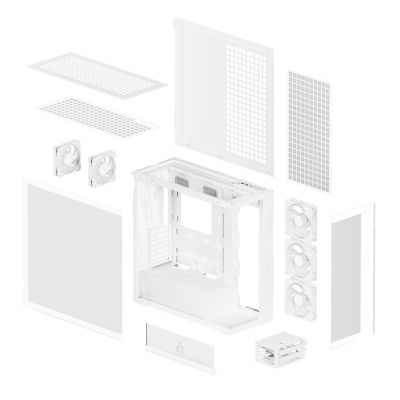 8. CASE MIDITOWER EATX Xtender WHT ACPCC00014A ARCTIC housing