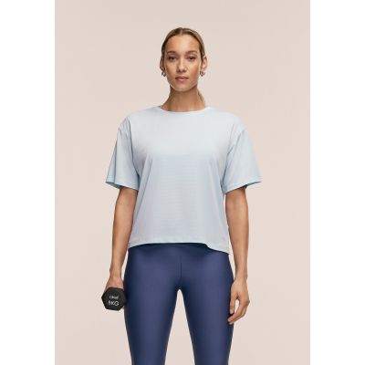 2. CASALL Women's Laser Mesh Tee Blue