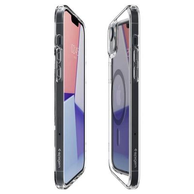 13. Spigen Ultra Hybrid Mag Case with MagSafe for iPhone 14 Plus - Clear Gray