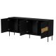 4. INSERTO 3D1W chest of drawers 190x40x80 black + LED