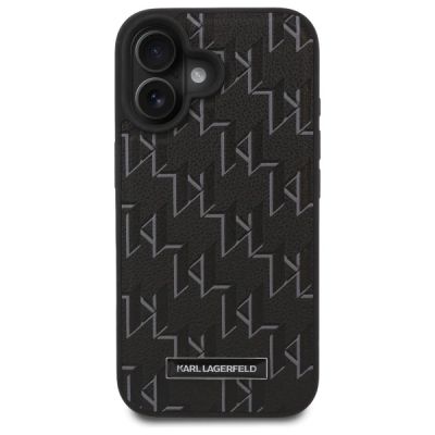 3. Karl Lagerfeld Hot Stamp Magsafe iPhone 16 Case - Black