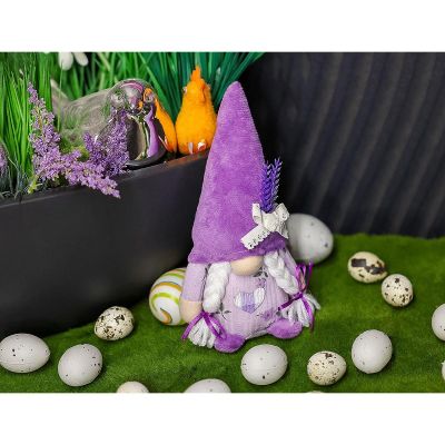 10. gnome lavender girl 20cm spring decoration