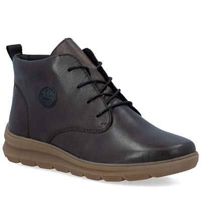 Women's leather ankle boots, insulated, brown, Rieker Z0022-25