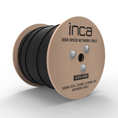 2. INCA ICAT6-500S CAT6 Ethernet Cable, 500 Meters