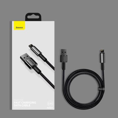 18. Baseus Tungsten USB - Lightning cable 2.4 A 2 m black (CALWJ-A01)