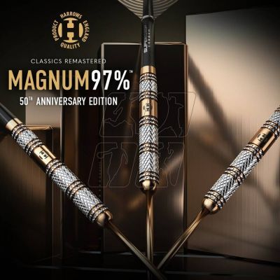 7. Harrows Magnum 97% 50th Anniversary Edition steeltip darts