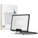 Tech-Protect SmartShell Pro case for MacBook Air 13" 2023-2025 M2 / M3 / M4 - transparent and black