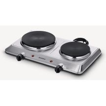 SEVERIN DK 1014 cooktop Stainless steel Countertop 45.5 cm Sealed hob 2 zone(s)