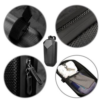 12. Wozinsky Waterproof Scooter Handlebar Bag, Scooter Bag, 4 L, Black (WSB2BK)