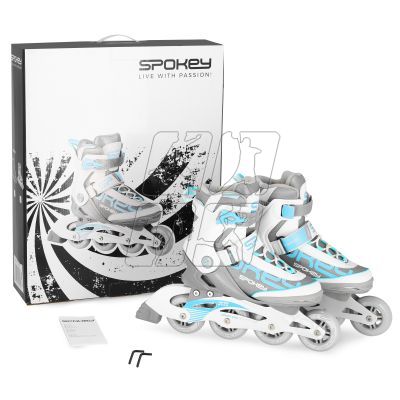 10. Inline skates Spokey Prime Pro WH/TQ 39 926967