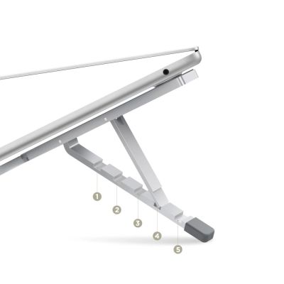 4. Tech-Protect ULS300 Laptop Stand - Silver