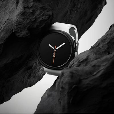 5. Ringke Slim 2-pack Case for Samsung Galaxy Watch 8 40mm - Transparent-Matte Black