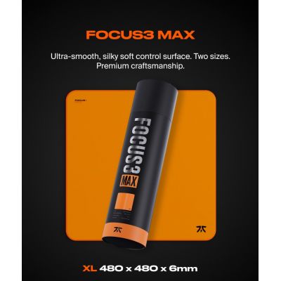 5. Fnatic Focus3 MAX L Gaming Mousepad Orange